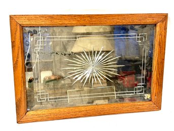 Vintage Etched Mirror