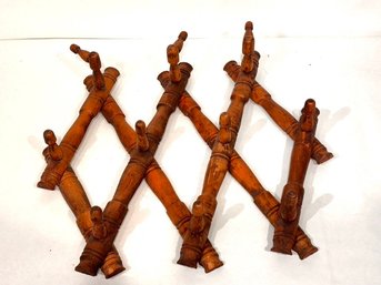 Antique Wood Coat Rack