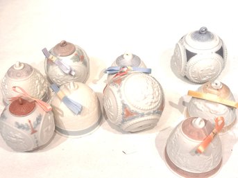 LLADRO 1990s Christmas Ball Ornament  Porcelain