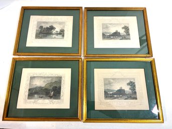Vintage Framed Prints - Cliefden, Wouldham Church Kent Etc.