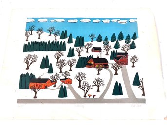 Vintage Painting - Winter Scene By Mike Falco