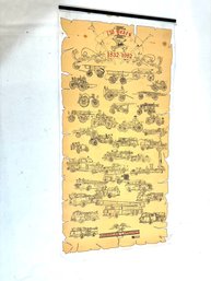 Vintage Fireman Firetruck Calendar