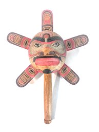 Vintage Wood Native American Rattle