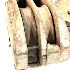Vintage Wood And Iron Blocks