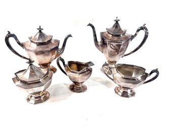 Vintage Silver Plate Tea Service  Reed And Barton Sierra  Silver Plate