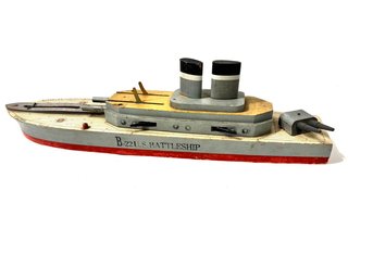 Vintage Toy Battleship