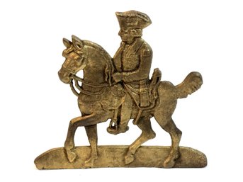 Vintage Brass Soldier Statue