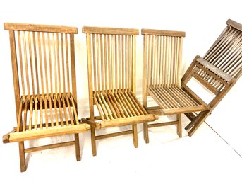 Vintage Teak Deck Chairs