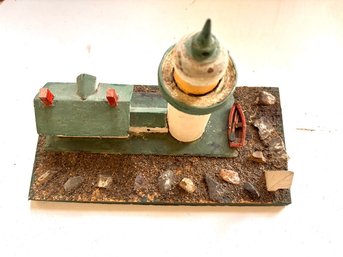 Vintage Folk Art Of Lighthouse