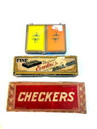 Vintage Cards, Dominoes, Checkers,