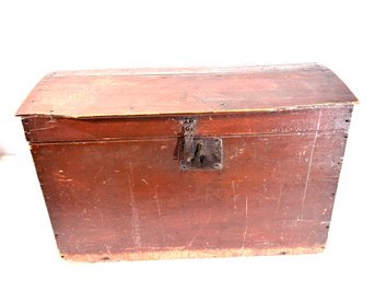 Antique Wood Trunk