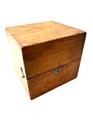 Vintage Wooden Box - Galavano Farad Mfg New Yor 1871