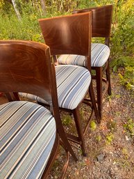 Five Striped Bar Stools
