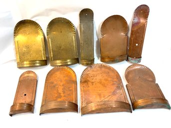 Vintage Brass Or Copper Wall Sconces