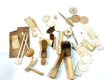 Vintage Various Bone Items