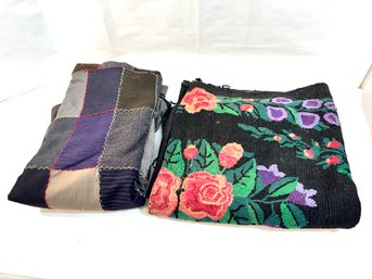 Vintage Loop Rug And Quilt