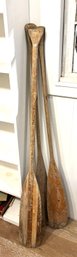 Vintage Wood Oars