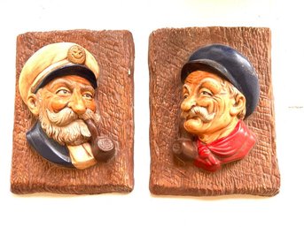 Hand Painted Vintage Ceramic  Captains