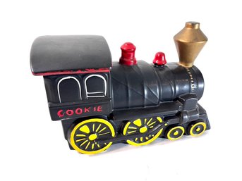 Vintage Ceramic Cookie Train With Lid