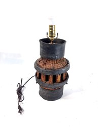 Vintage Wagon Wheel Hub Lamp