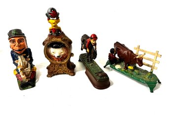 Vintage Metal Reproduction Banks For Parts