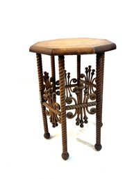Vintage Wood Decorative Side Table