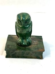 Vintage Owl On Book Figure