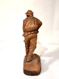 Vintage Wooden Statue