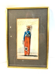 Vintage Framed Print - Military Fashion Poem