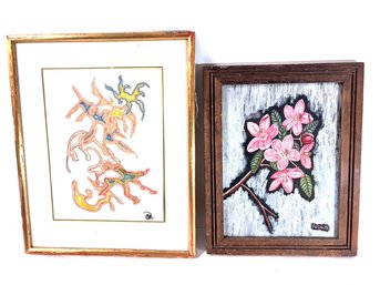 Vintage Framed Modern Art