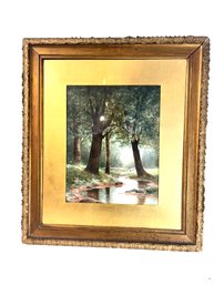Vintage Framed Painting - Charles F Shuck