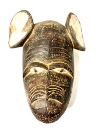Vintage African Wood Monkey Mask Carving