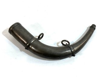 Vintage Metal Powderhorn