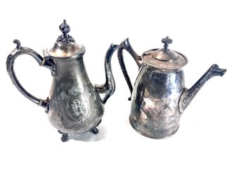 Vintage Silver Plate Tea Pots