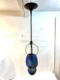 Vintage Salamandra Glass Light And Globes