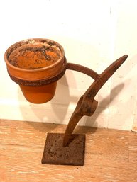 Antique Hand Blacksmith Wrought Planter