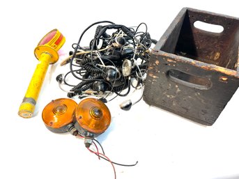 Vintage Box Of Communications And Lights