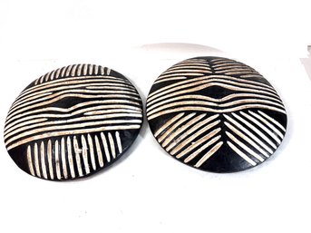 Antique Wood Carved African Warrior Shields