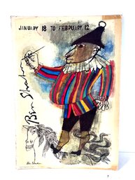 Vintage Ben Shahn Exhibition Poster, 1955