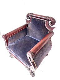 Antique Fr. Empire Kings Chair