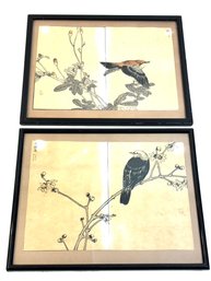 Vintage Framed Japanese Bird Prints