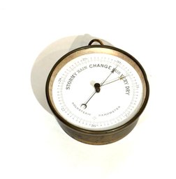 Antique PHBN Holosteric Barometer Brass Cased France Made Weather Instrument