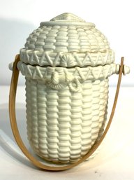 Partylite Nantucket Basketweave Seashell Candle Holder