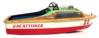 Tin Vacationer Toy Boat