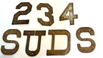 Solid Brass Letters  USS 234 D