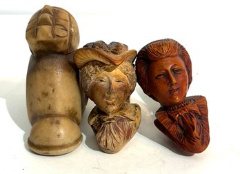 Three Vintage Smoking Pipes