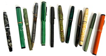 Various Fountain Pens. 10 Pens 1 Pencil. 11 Items