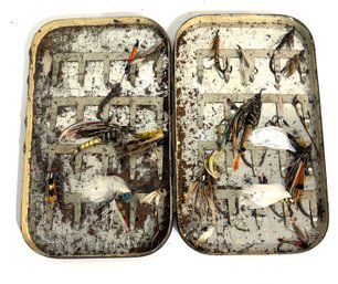 Fly Fishing Box With Assorted Flies