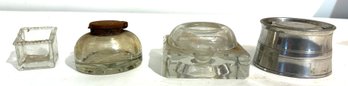 Four Vintage Inkwells