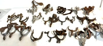 Various Authentic Cowboy Spurs ( Iron And Aluminum)